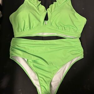 Vibrant Green Bikini Set